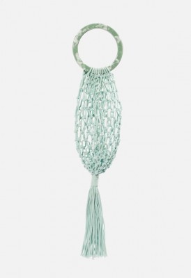 L. Macrame Day Mini Tote - Mint