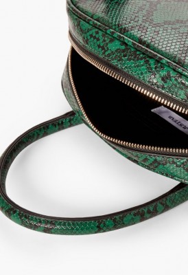 L. I'm The Boss Dome Satchel - Green Snake