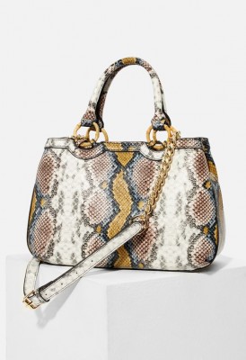 L. Weave Me Be Satchel - Snake Multi