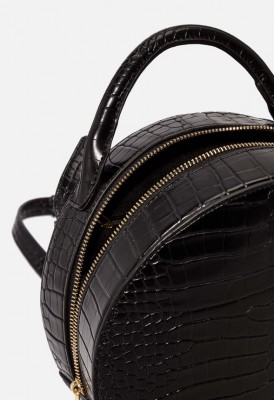 L. Circle Backpack - Black Croc
