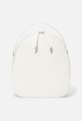 L. Sight Seeing Backpack - White Croc