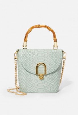 L. Bamboo Binocular Crossbody Bag - Mint