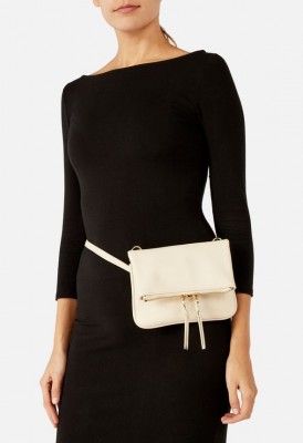 L. Flap Over Belt Bag - Bone