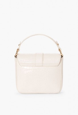 L. Florida Walk Crossbody Bag - White Croc